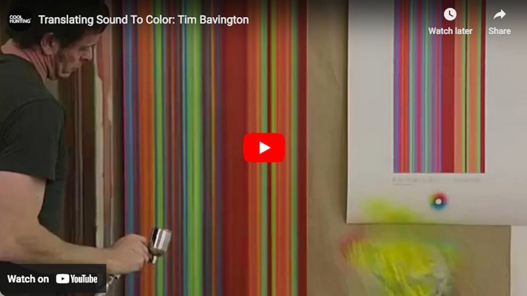 Traducir sonido a color: Tim Bavington