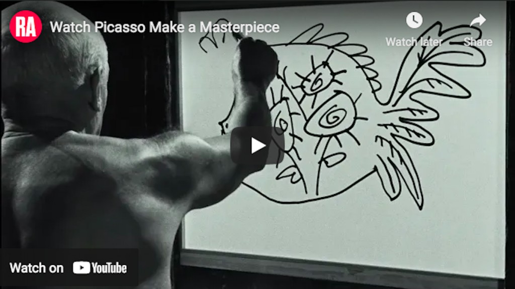 Picasso pinta Head of a faun