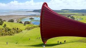 Granja Gibbs (Nueva Zelanda): land art en tierras maories