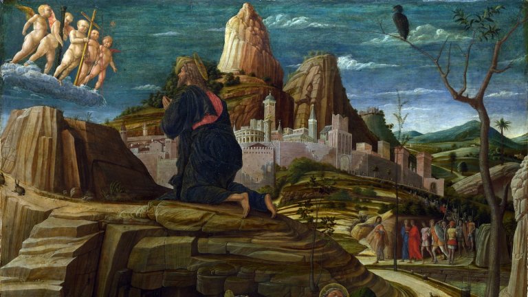 Cristo en el Monte de los Olivos, de Andrea Mantegna