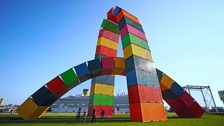 Catène de Containers (Francia): el Arco del Triunfo de La Havre