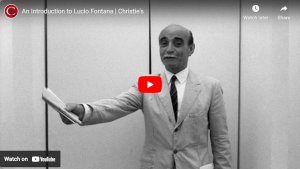 Lucio Fontana por Christie&#039;s