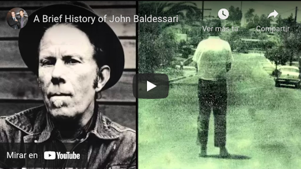 Una breve historia sobre John Baldessari