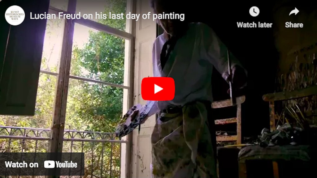Lucian Freud y su último día pintando