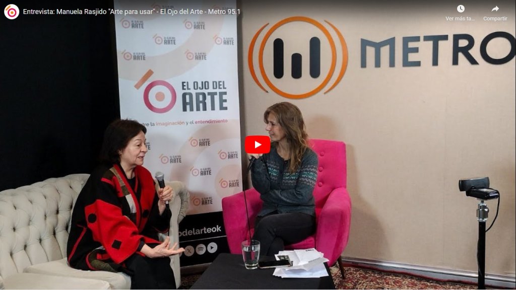 Entrevista 07/07/24: Manuela Rasjido &quot;Arte para usar&quot;