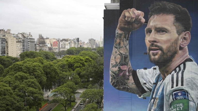 Mural Lionel Messi, de Martín Ron