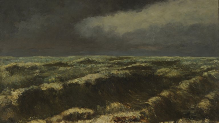 Colección MNBA: Mar borrascoso, de Gustave Courbet