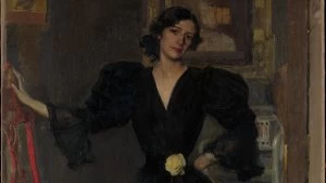 Retratos extraordinarios: Clotilde con traje negro de Joaquín Sorolla 