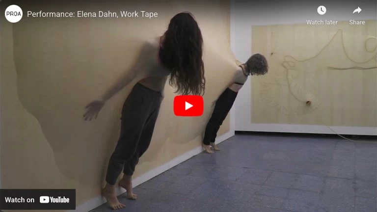 Performance: Elena Dahn, Work Tape (2022)