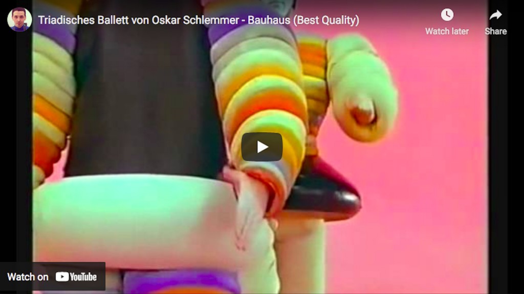 Ballet triádico de Oskar Schlemmer - Bauhaus