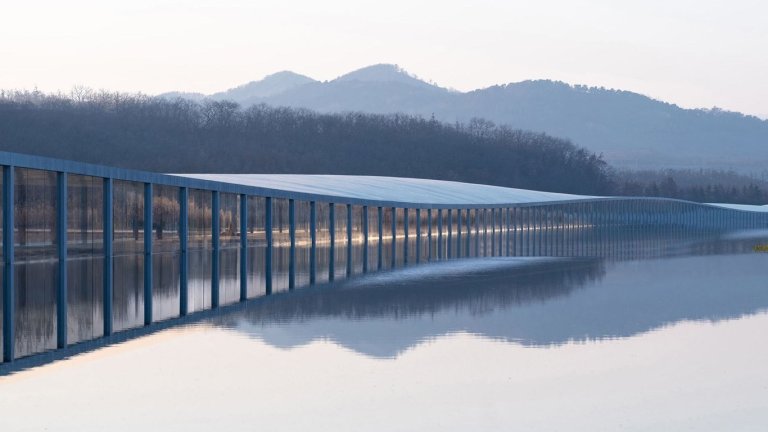 Zaishui Art Museum (China): la pasarela acuática de oriente